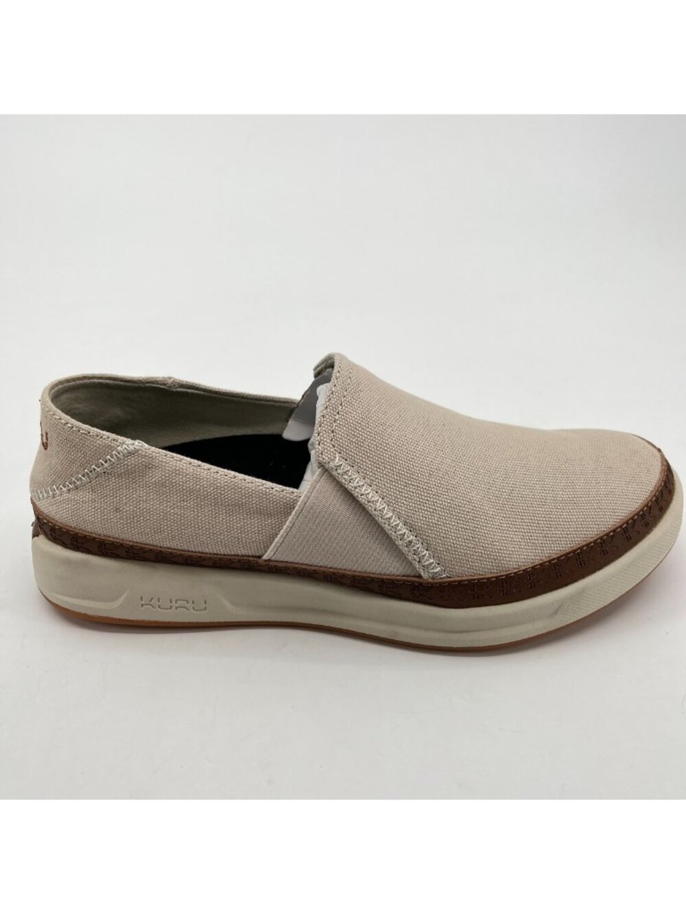 Kuru Roam Atla Classic Womens Size 6 Beige Brown Casual Walking Slip-On Shoes